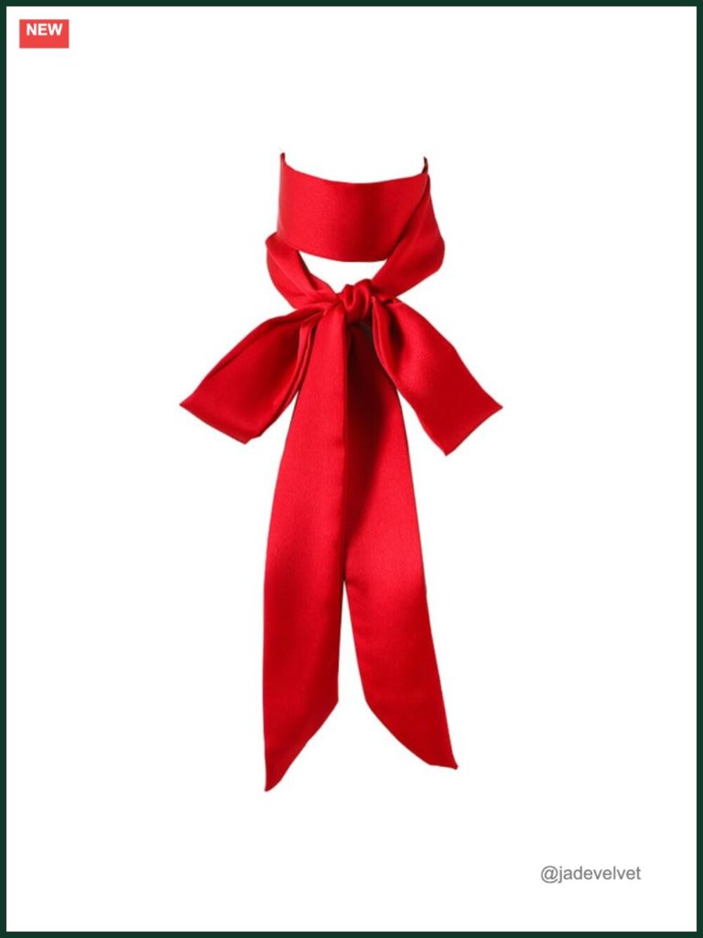 Silk Satin Skinny Scarf Ribbon Tie Waist Belt for Women